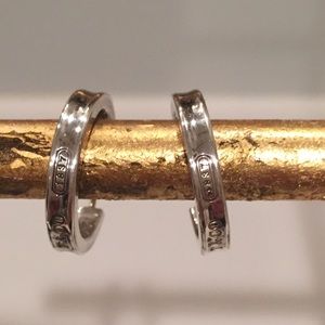 Tiffany &Co 1837 silver hoop earrings